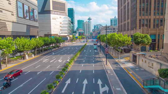 上海 静安 西藏北路 西藏路 大悦城 车流