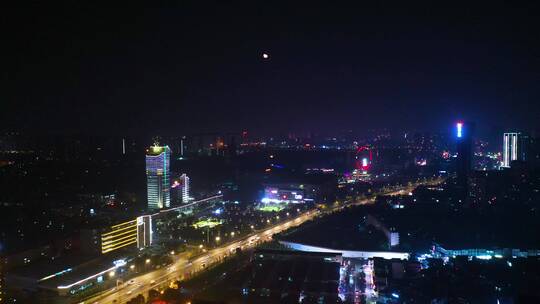 4K航拍湖南广电中心夜景5
