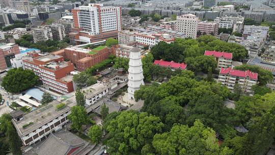 航拍 福建 福州 白塔寺 地标建筑