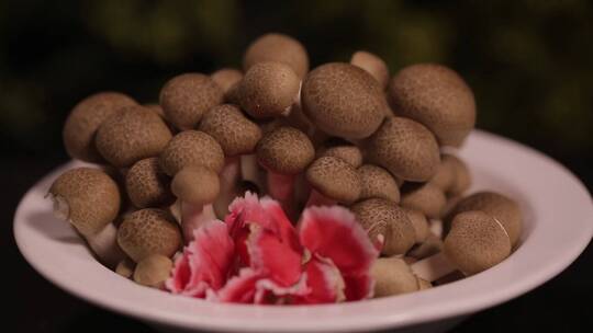 涮锅蟹味菇火锅蘑菇 (1)视频素材模板下载