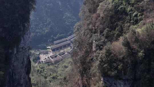 湖南湘西吉首矮寨峡谷航拍