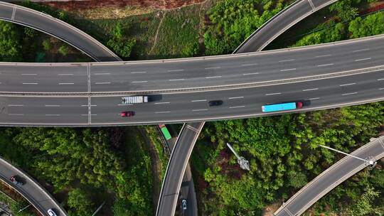 道路高架路俯拍