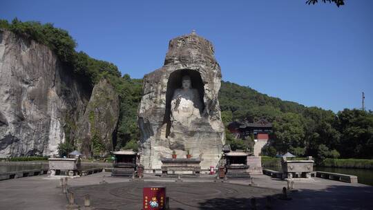 绍兴柯岩景区天工大佛景点