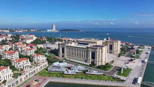 青岛中国人民解放军海军博物馆航拍