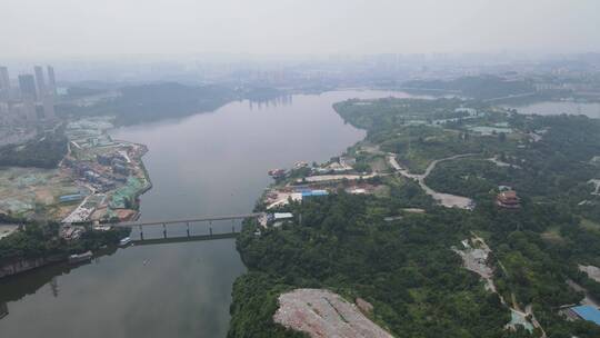 航拍湖北宜昌西陵峡风光