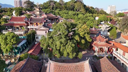 福建莆田东山报恩寺航拍