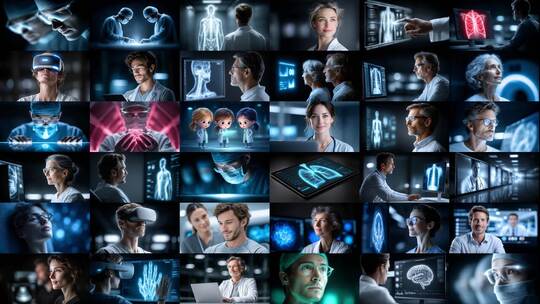 远程医疗 在线医疗 诊断(前105S为快速预览)高清在线视频素材下载