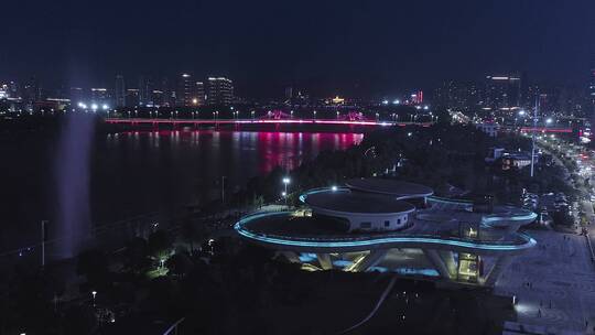 绍兴上虞城市阳台夜景