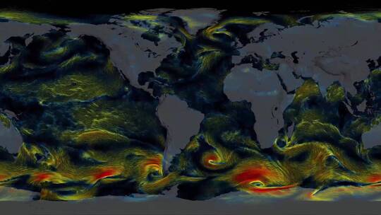 洋流全球流动图