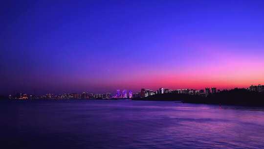 厦门潮汐之眼 摩天轮 海上世界夜景