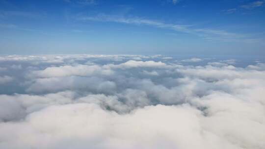 高空航拍云海云层之上视频素材模板下载