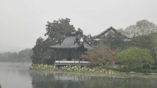 杭州冬天雪景