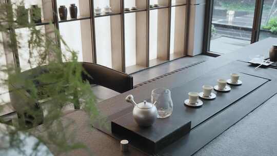 新中式茶室茶桌