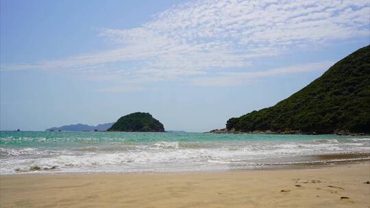 海岸沙滩海水海浪延时