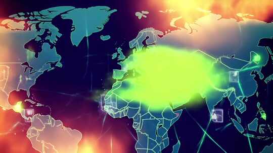 科技感世界地图背景素材