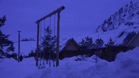 新疆喀纳斯雪景