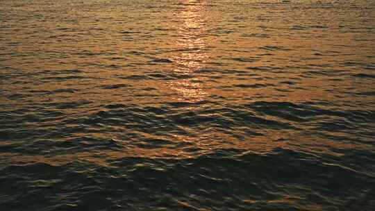 大海海上日出水面水波纹满画幅水