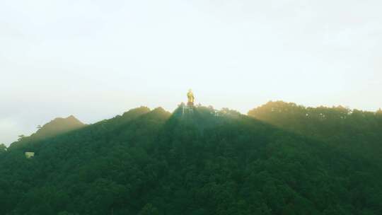 4k航拍重庆南山大金鹰风光