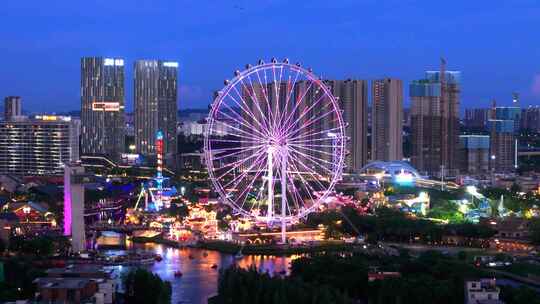 佛山顺德市区 欢乐海岸夜景