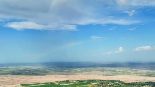 航拍内蒙古纳林湖湿地公园视频素材模板下载