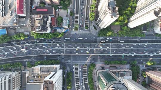 徐家汇路南北高架俯拍