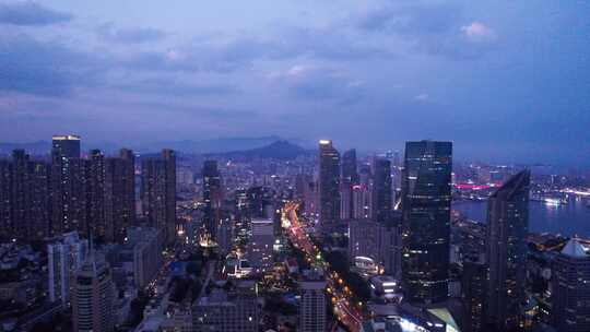 4K  航拍青岛城市夜景