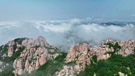 山东青岛崂山风光崂山素材崂山航拍