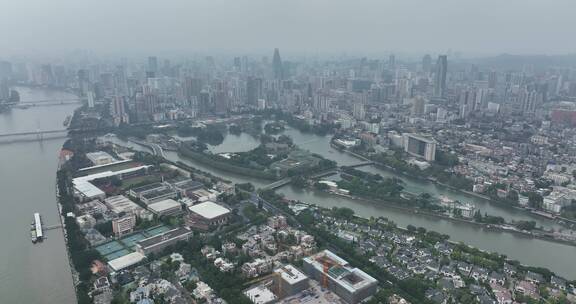 广州二沙岛城市风光