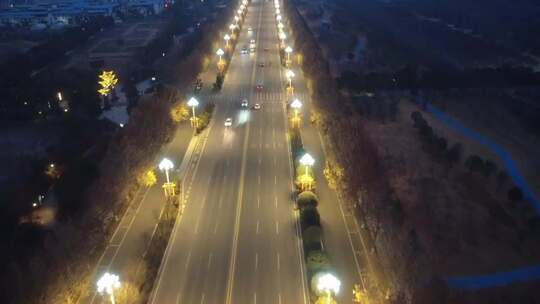 夜航城市道路