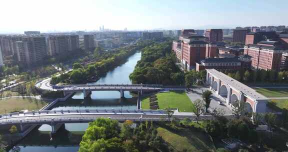 浙江大学紫金港校区航拍