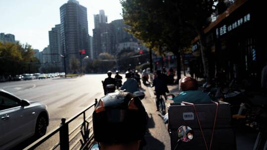 上海浦西马路街景