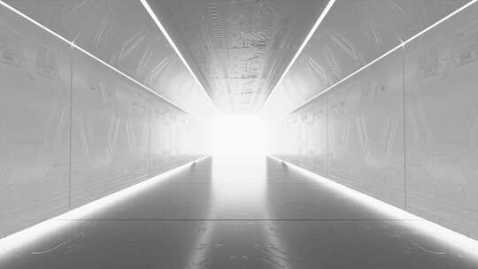 白色走廊是宇宙飞船中通往自由的隧道。