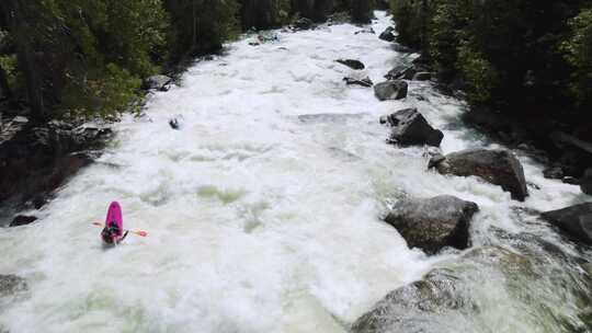 皮划艇、白水、河流、水上运动