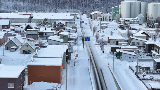 航拍北海道美瑛街道特写