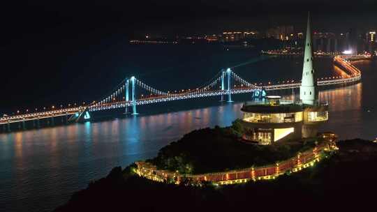 大连莲花山夜景