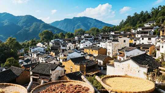 江西婺源篁岭晒秋