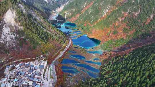 九寨沟树正群海航拍