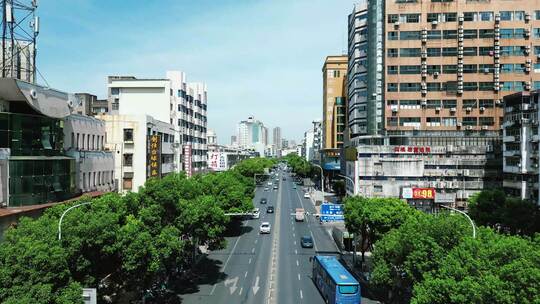 江西吉安城市风光地标建筑航拍