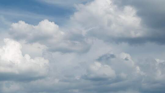 仰望天空 蓝天白云延时 风云变幻