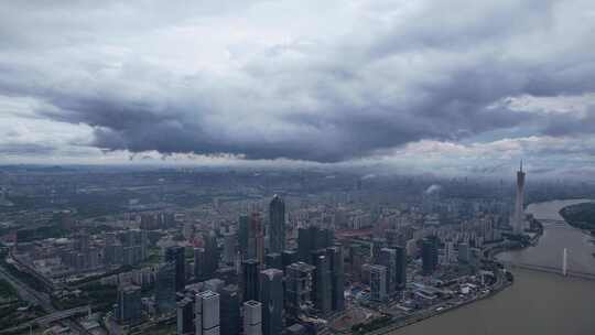 广州强对流天气航拍