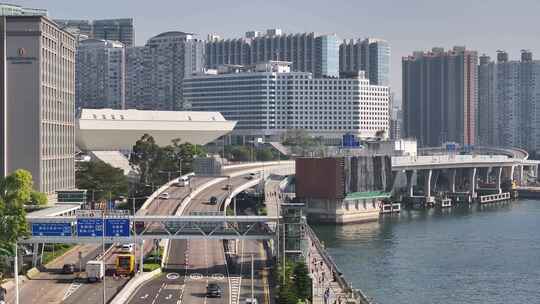 香港九龙城区航拍