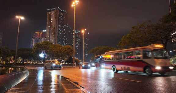 澳门大堂区夜景风光