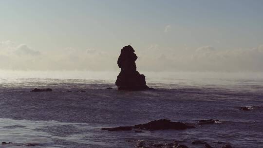 航拍石老人海浩