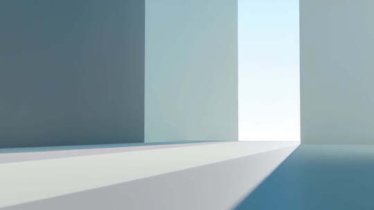 极简主义的室内光影变化