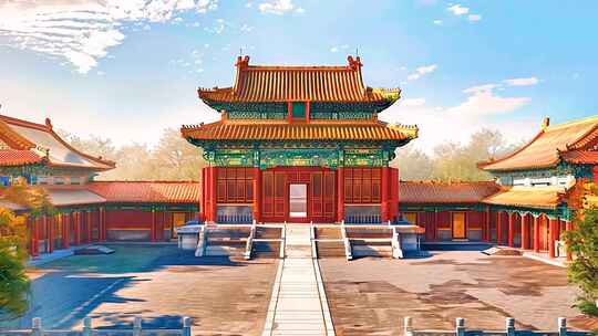 皇宫大殿 古风大气宫殿 故宫 皇宫大殿