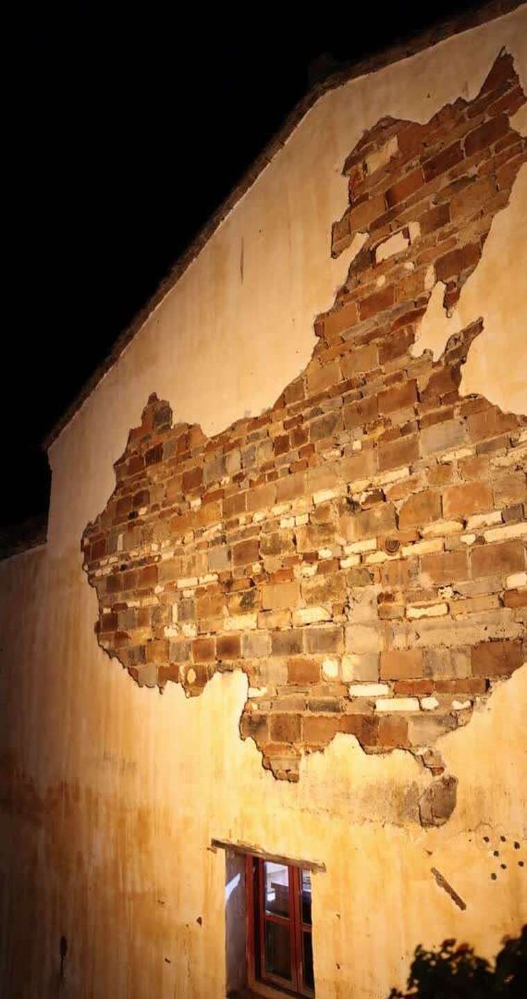 江西婺源篁岭美丽乡村夜晚