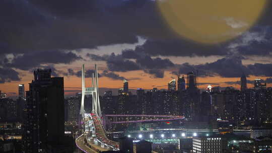 上海南浦大桥温馨空镜4k