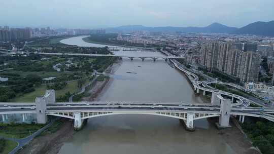 航拍福建泉州田安大桥