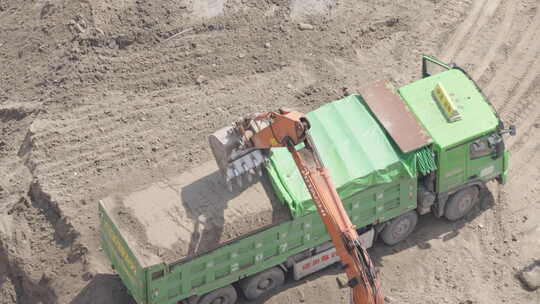 建筑工地施工现场视频素材模板下载