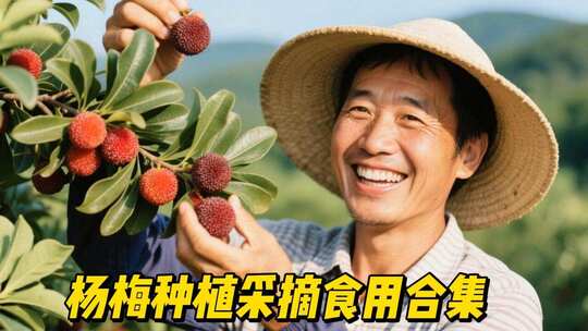 杨梅杨梅树杨梅汁采杨梅